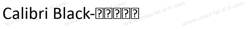 Calibri Black字体转换